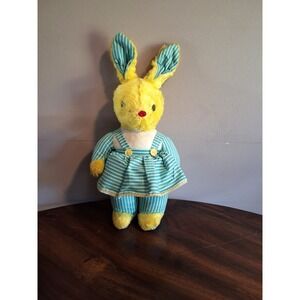 Vintage 1950s Gund J Swidlen Bunny Plush With Dress